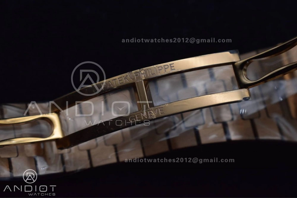 ComfortFit Nautilus 5711 1R RG 3KF 1:1 Best Edition Brown Textured Dial on RG Bracelet A324 Super Clone V 370