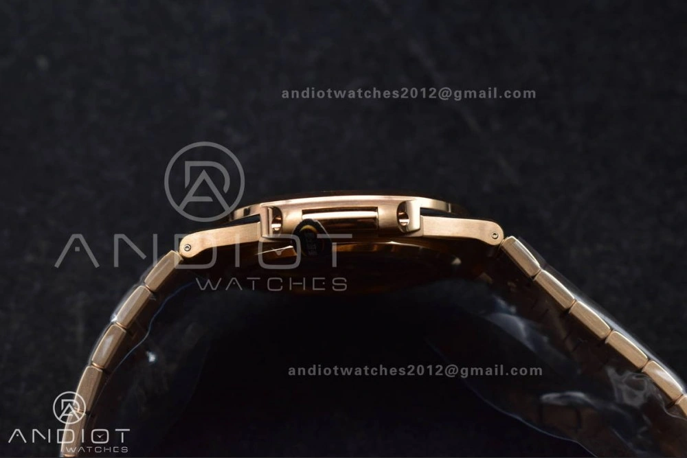 ComfortFit Nautilus 5711 1R RG 3KF 1:1 Best Edition Brown Textured Dial on RG Bracelet A324 Super Clone V 370