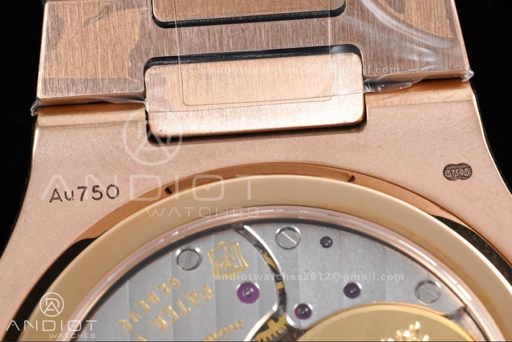 Fashionable Nautilus 5712 RG PPF 1:1 Best Edition Brown Dial on RG Bracelet A240 Super Clone V 368