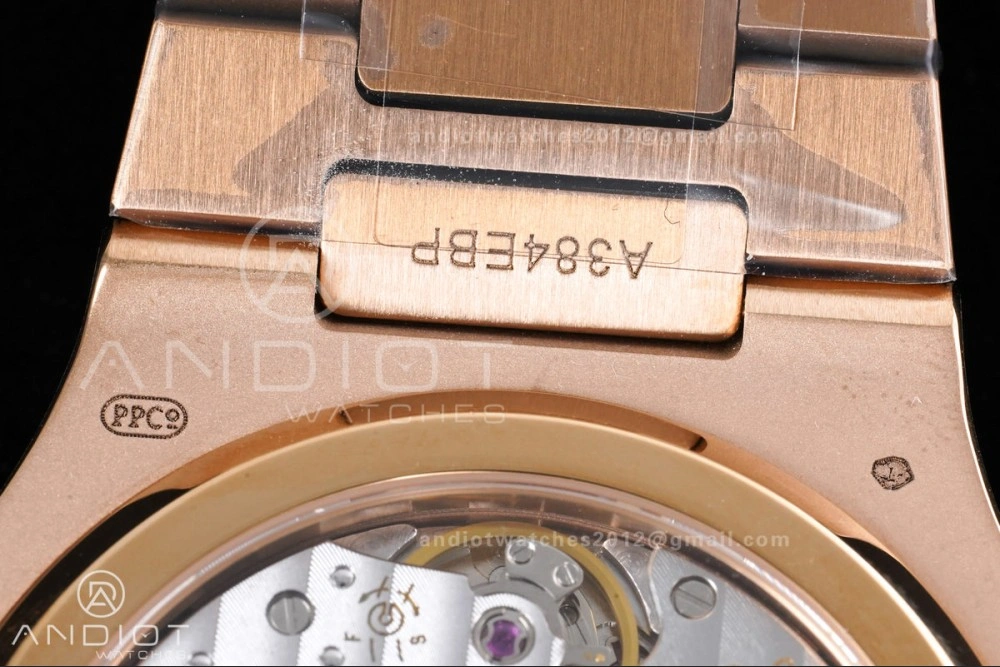 Fashionable Nautilus 5712 RG PPF 1:1 Best Edition Brown Dial on RG Bracelet A240 Super Clone V 368