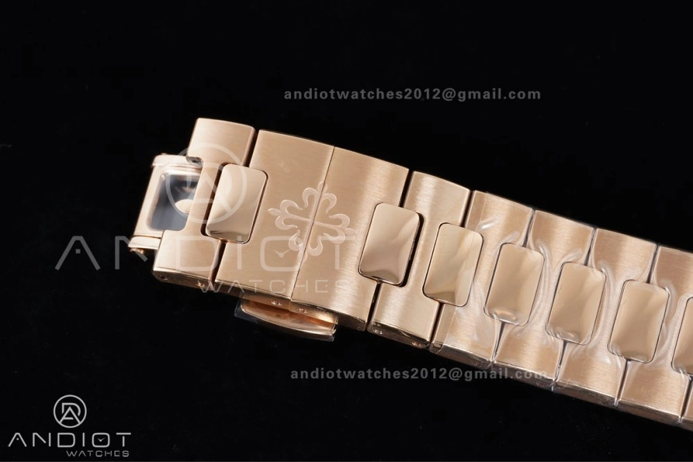 Fashionable Nautilus 5712 RG PPF 1:1 Best Edition Brown Dial on RG Bracelet A240 Super Clone V 368