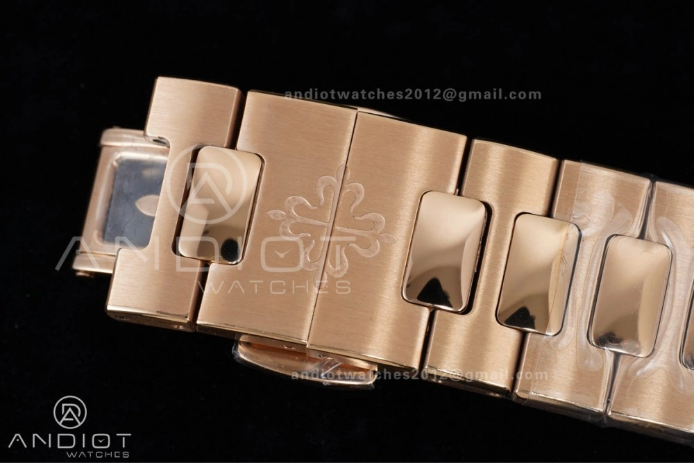 Fashionable Nautilus 5712 RG PPF 1:1 Best Edition Brown Dial on RG Bracelet A240 Super Clone V 368