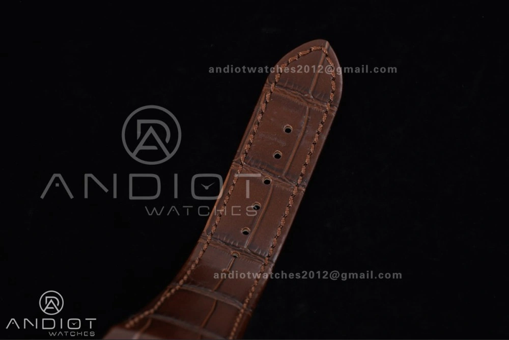 Nautilus 5712 RG PPF 1:1 Best Edition Gray Dial on Brown Leather Strap A240 Super Clone V Flexible 369