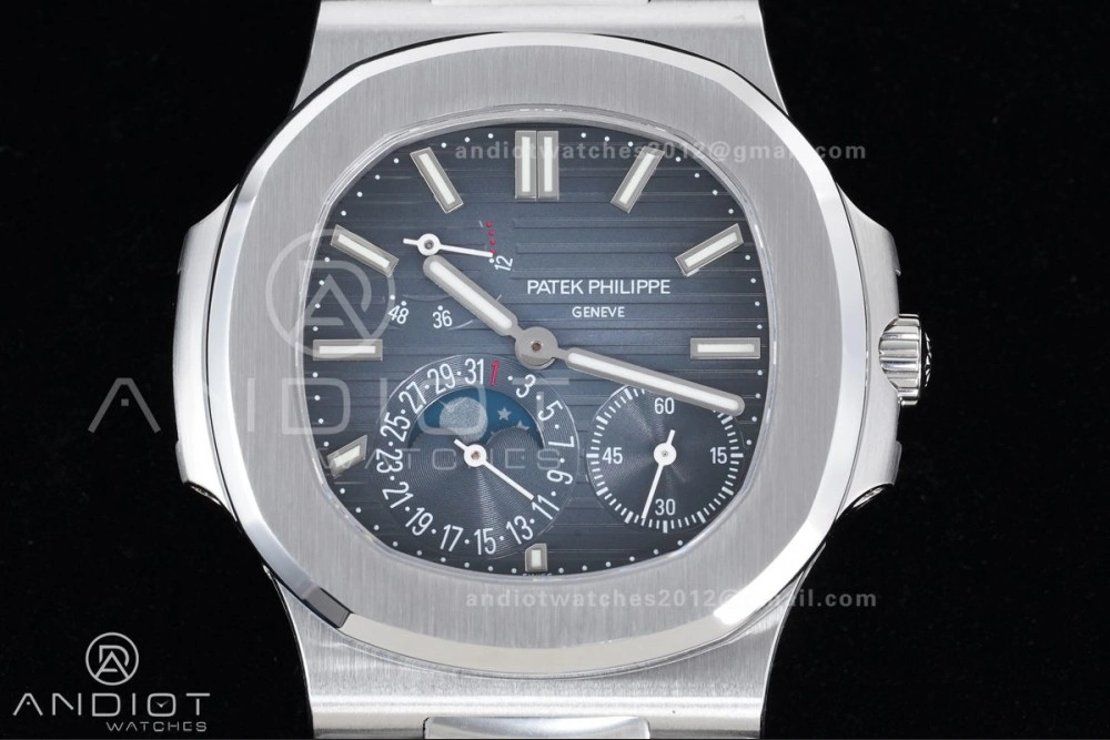 Nautilus 5712 SS PPF 1:1 Best Edition Blue Dial on SS Bracelet PPF240 Super Clone V Chic 365