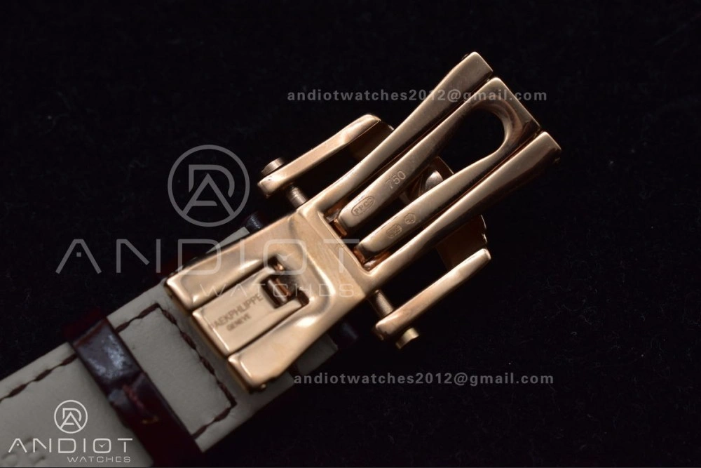 ZeroBulk Nautilus 5712 SS RG GRF Best Edition Gray Dial on Brown Croco Strap A23J 380