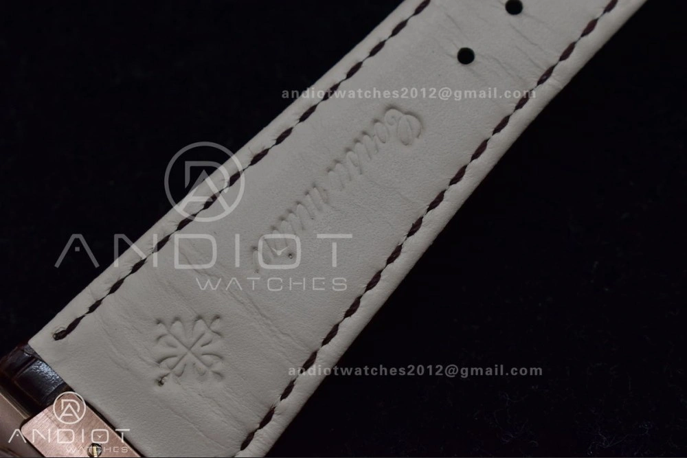 ZeroBulk Nautilus 5712 SS RG GRF Best Edition Gray Dial on Brown Croco Strap A23J 380