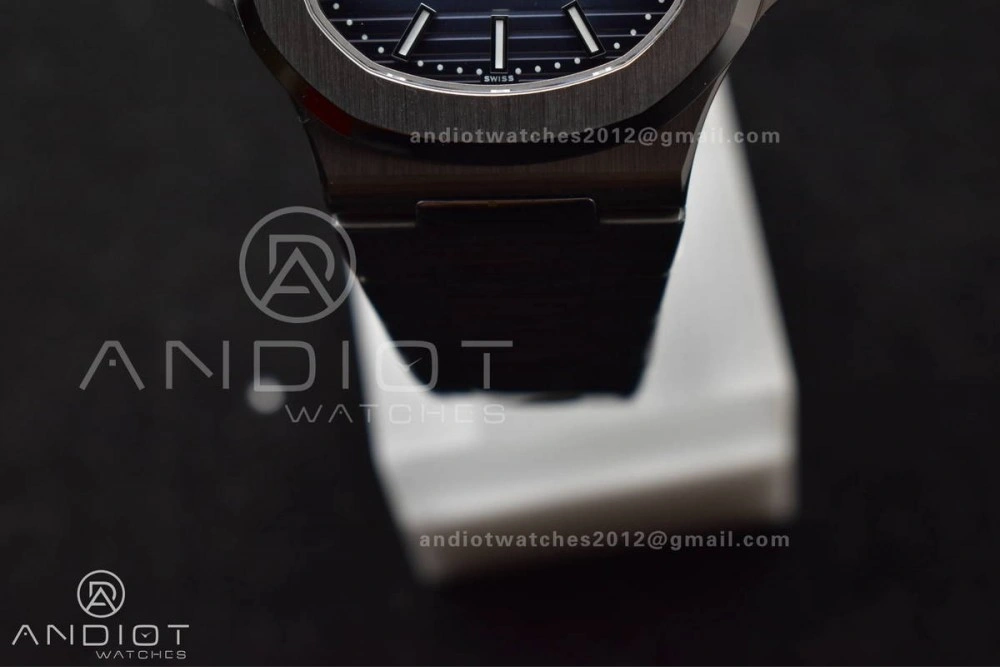 Original Nautilus 5811 1A 3KF 1:1 Best Edition Blue Textured Dial on SS Bracelet A330 Super Clone 379