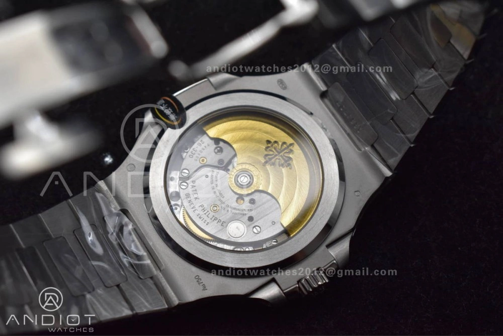 Original Nautilus 5811 1A 3KF 1:1 Best Edition Blue Textured Dial on SS Bracelet A330 Super Clone 379