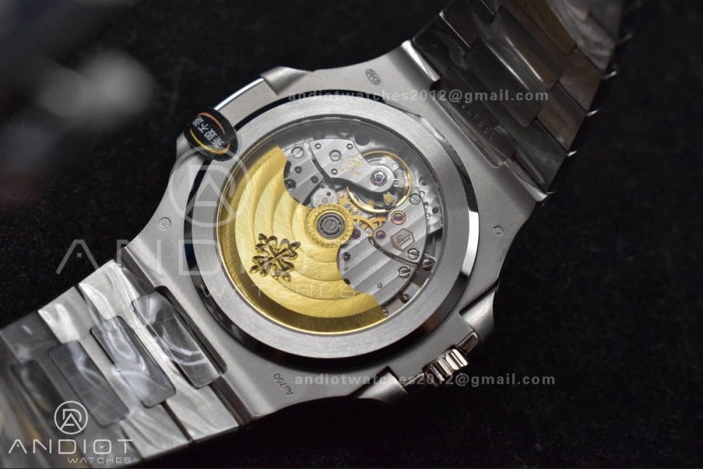 Original Nautilus 5811 1A 3KF 1:1 Best Edition Blue Textured Dial on SS Bracelet A330 Super Clone 379