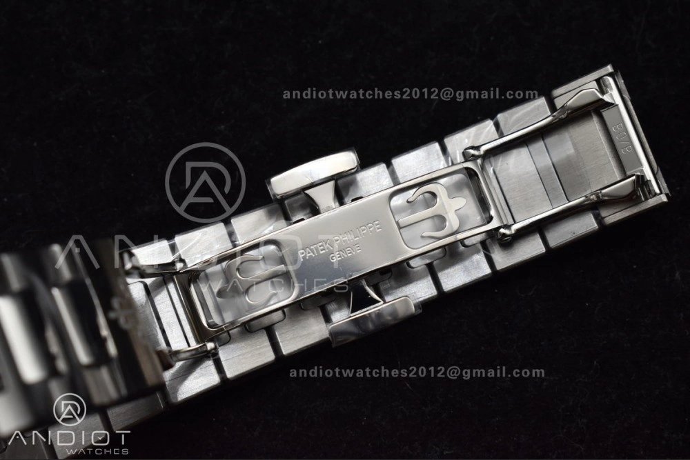 Nautilus 7118 3KF 1:1 Best Edition Blue Textured Dial on SS Bracelet A324 Super Clone V MultiPurpose 362
