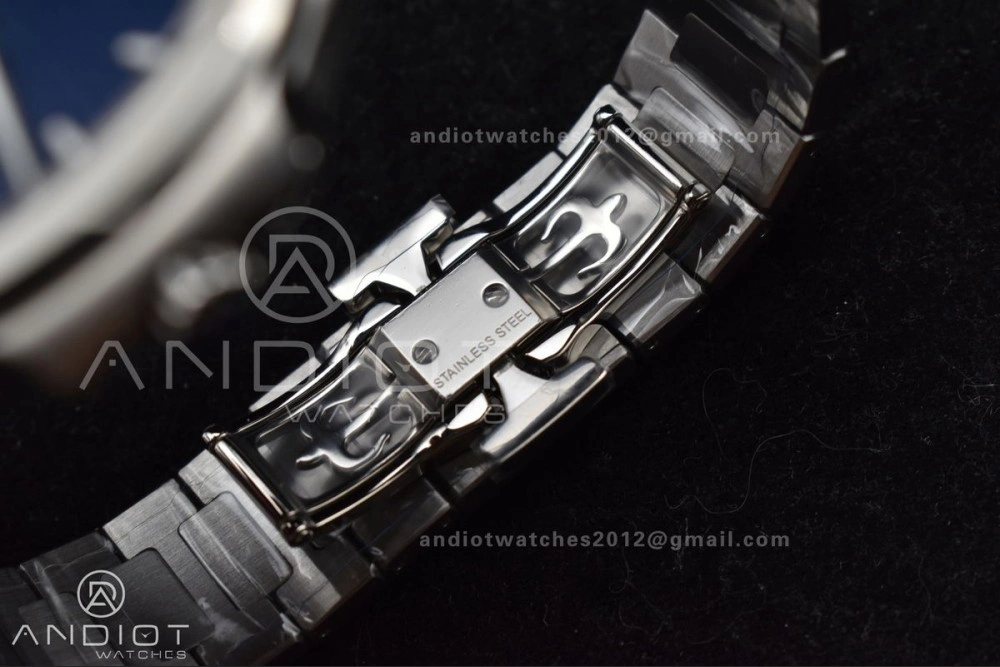 Nautilus 7118 3KF 1:1 Best Edition Blue Textured Dial on SS Bracelet A324 Super Clone V MultiPurpose 362