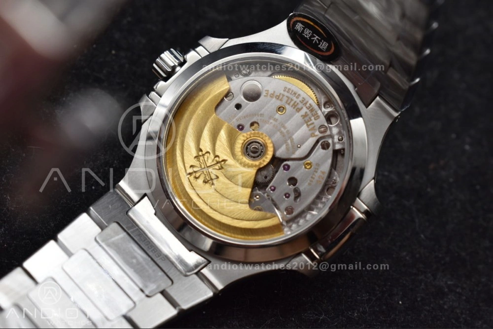 Nautilus 7118 3KF 1:1 Best Edition Blue Textured Dial on SS Bracelet A324 Super Clone V MultiPurpose 362