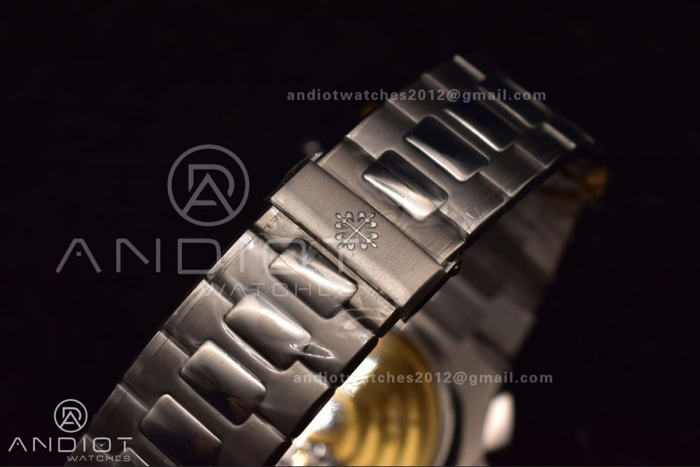 Reliable Nautilus Chrono Date 5980 SS SS Wht Stk PPF A7750 Mod 359
