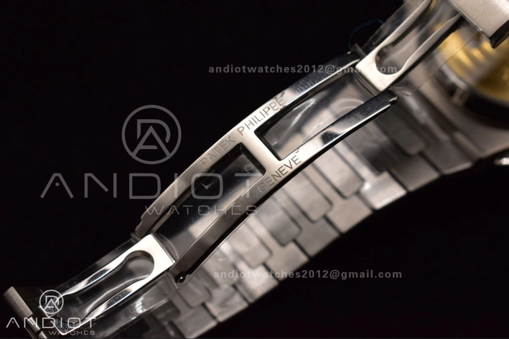 Reliable Nautilus Chrono Date 5980 SS SS Wht Stk PPF A7750 Mod 359