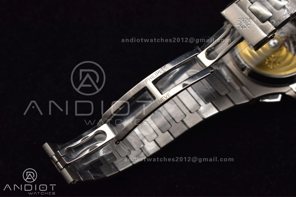 Reliable Nautilus Chrono Date 5980 SS SS Wht Stk PPF A7750 Mod 359