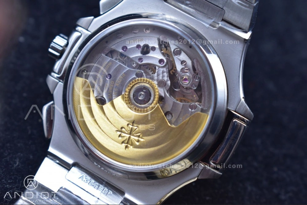 Reliable Nautilus Chrono Date 5980 SS SS Wht Stk PPF A7750 Mod 359