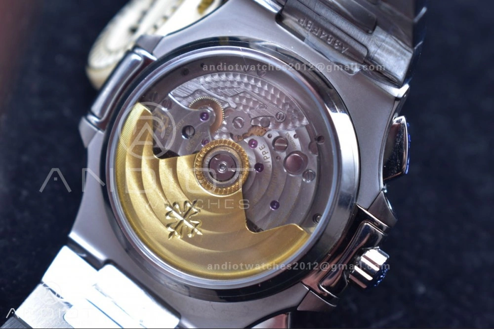 Reliable Nautilus Chrono Date 5980 SS SS Wht Stk PPF A7750 Mod 359