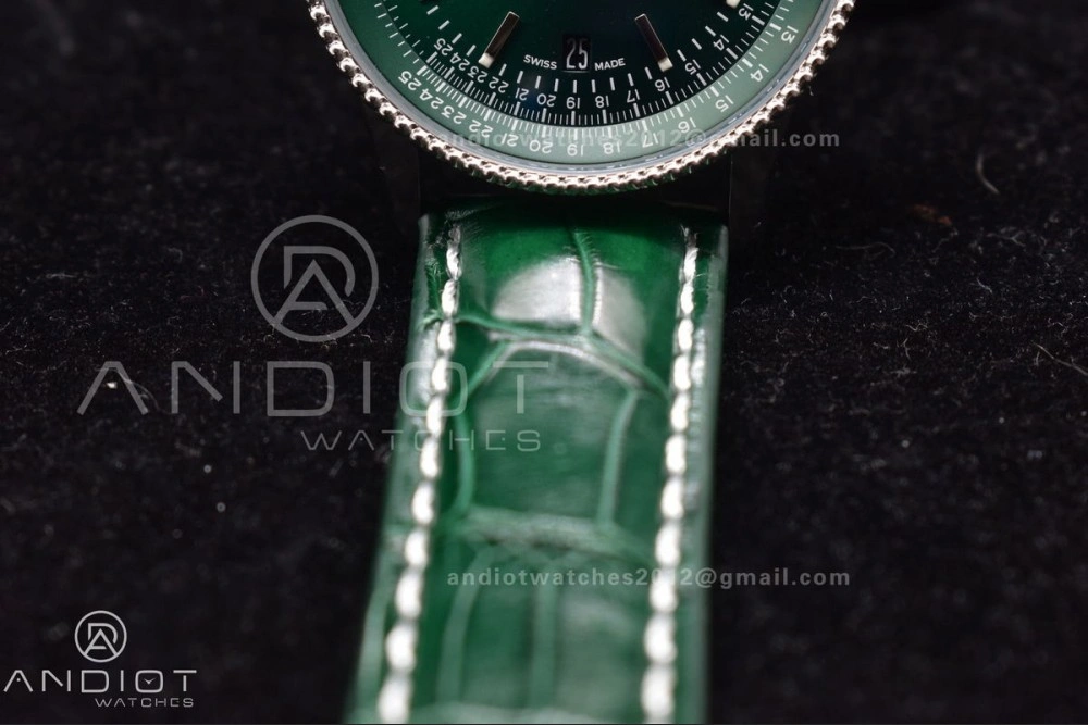Navitimer  41mm TF 1:1 Best Edition Green Dial on Leather A ZeroBulk 179