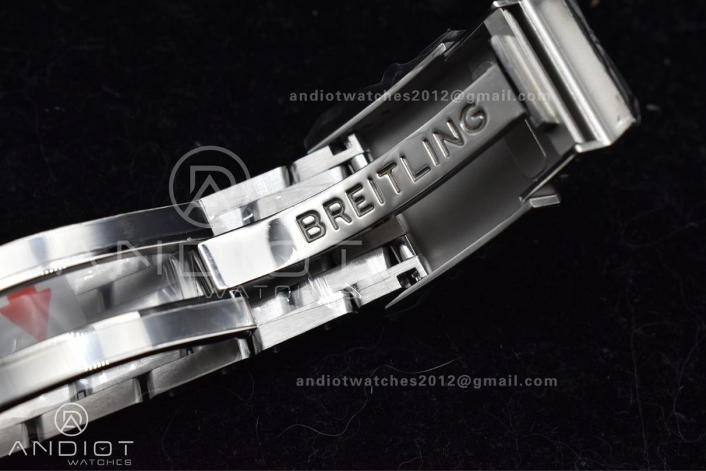 Navitimer 1 SS V7F 1:1 Best Edition RG Bezel White Dial on SS Bracelet A Functional 923