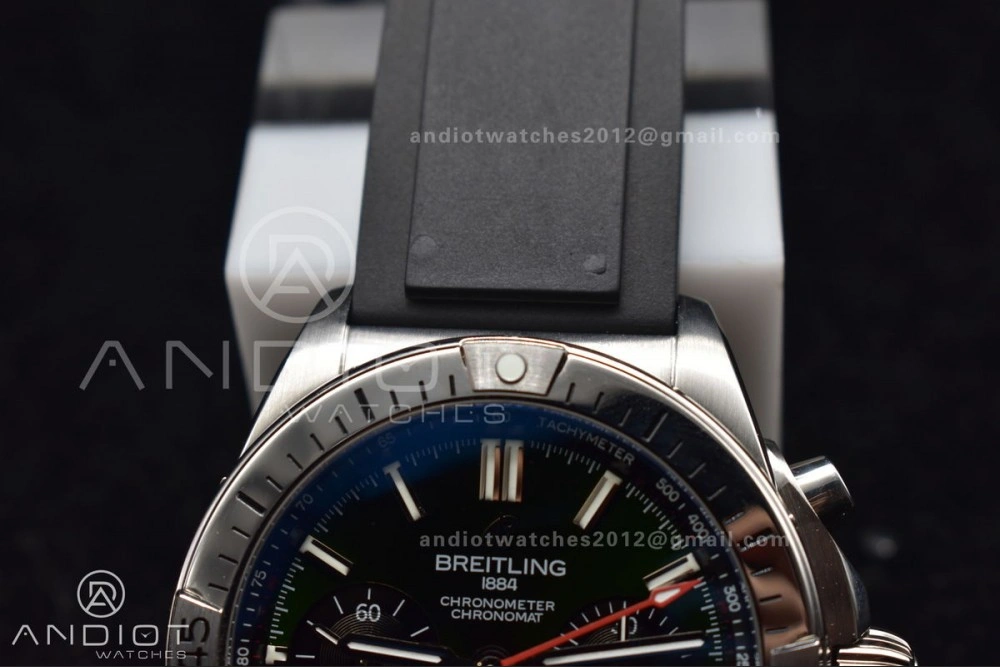 Navitimer B01 Chrono 43mm 1:1 Best Version SS LE L-Green Blk BLS A Breathable 183