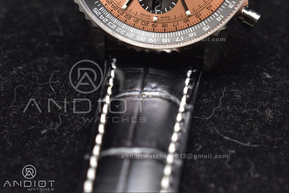 Breathable Navitimer Chrono 43mm 1:1 Best Version SS LE L-Orange Blk BLS A 184