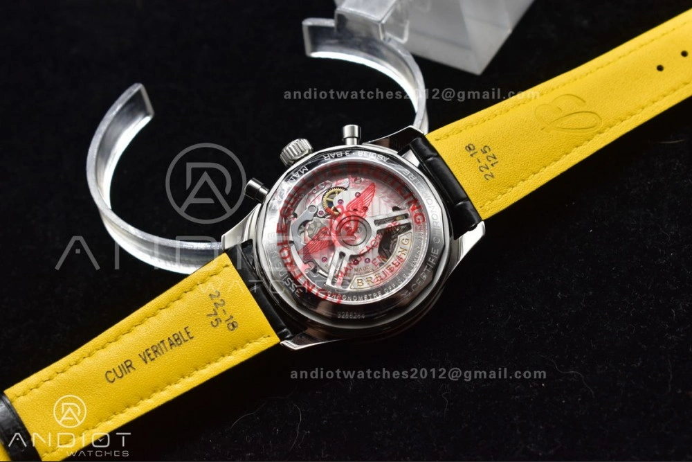 Breathable Navitimer Chrono 43mm 1:1 Best Version SS LE L-Orange Blk BLS A 184