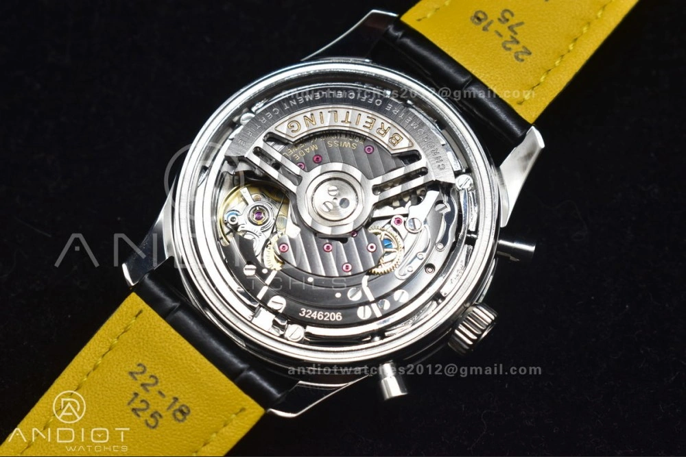 Breathable Navitimer Chrono 43mm 1:1 Best Version SS LE L-Orange Blk BLS A 184
