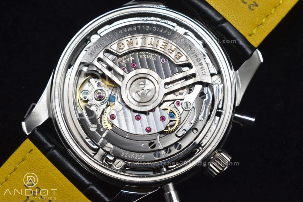 Breathable Navitimer Chrono 43mm 1:1 Best Version SS LE L-Orange Blk BLS A 184