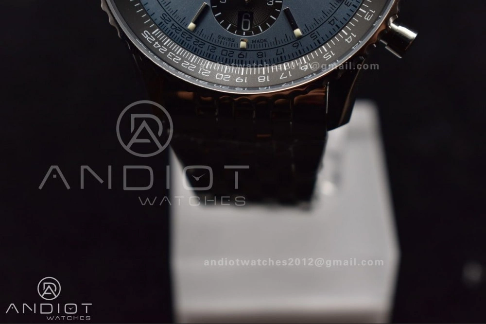 Navitimer SS 43mm BLS 1:1 Best Edition Blue Dial on SS Bracelet A Resilient 432