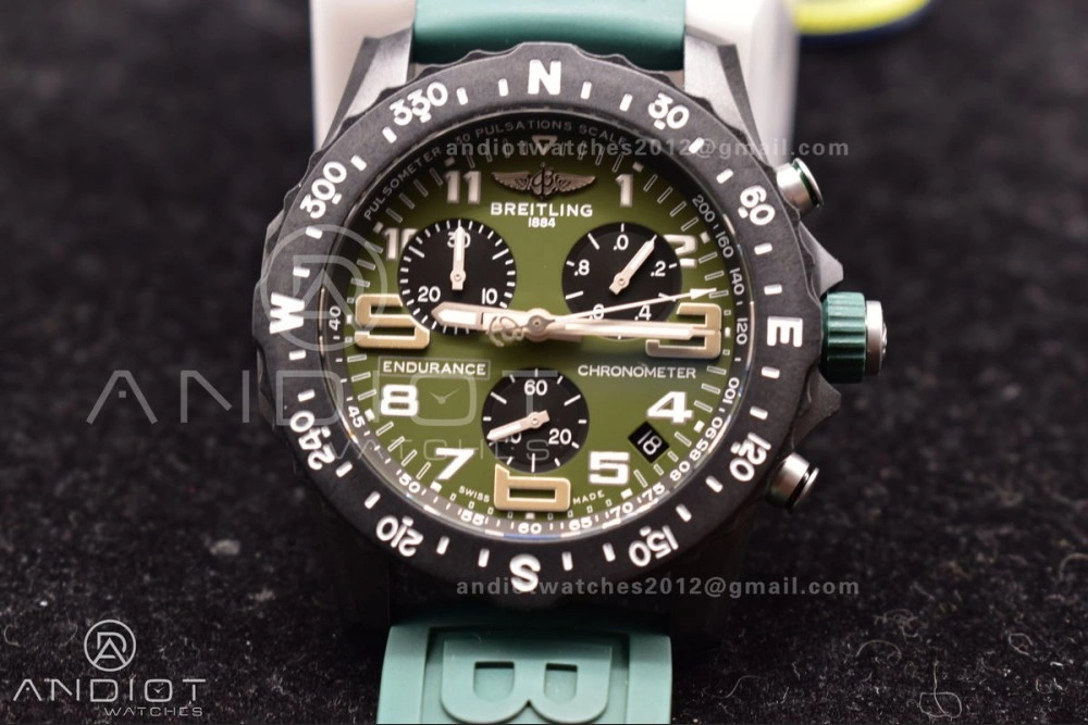 OF Factory Breilting Endurance Pro 44mm Green Breathable 187