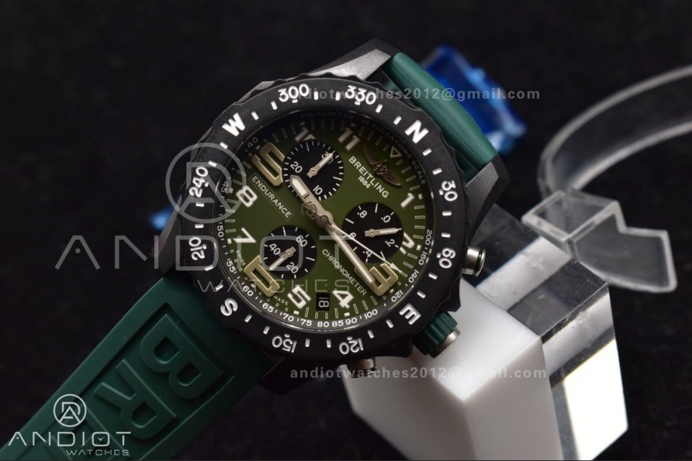 OF Factory Breilting Endurance Pro 44mm Green Breathable 187