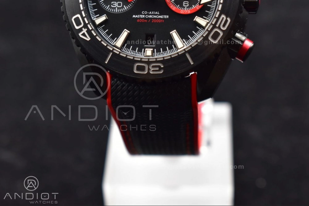 OM Factory Best Edition Omega Planet Ocean Chronograph with  3:00 Subdial Counter Volvo Ocean 2017 2018 Race Deep Black Edition Reliable 33