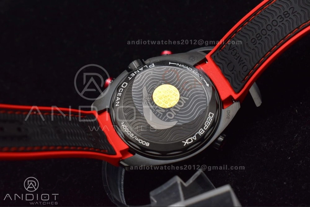 OM Factory Best Edition Omega Planet Ocean Chronograph with  3:00 Subdial Counter Volvo Ocean 2017 2018 Race Deep Black Edition Reliable 33