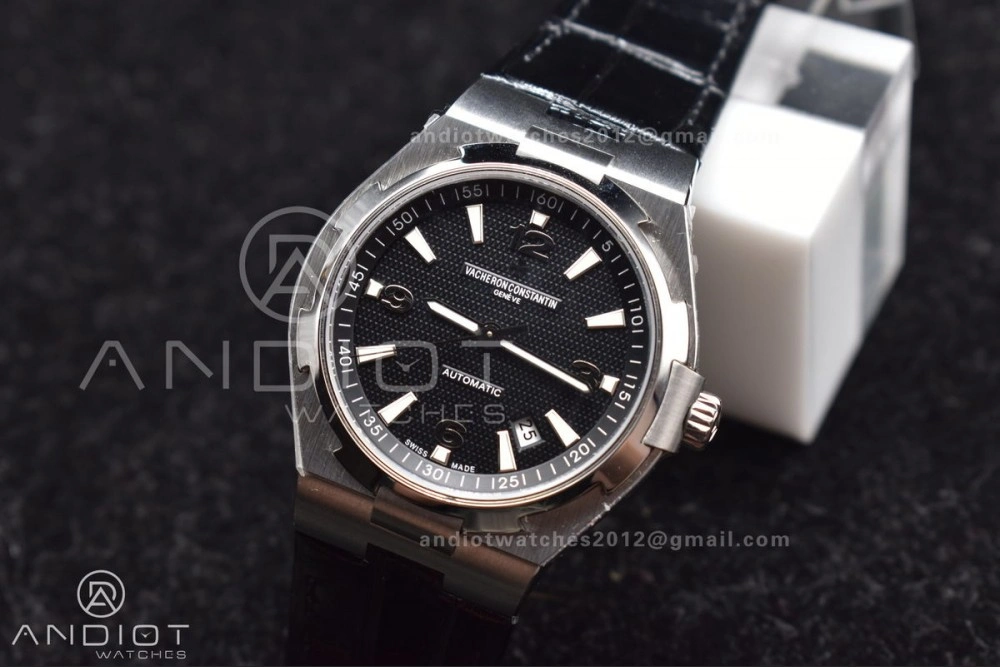 Supportive Overseas SS 8F Maker Black Dial on Black Rubber Strap 1288
