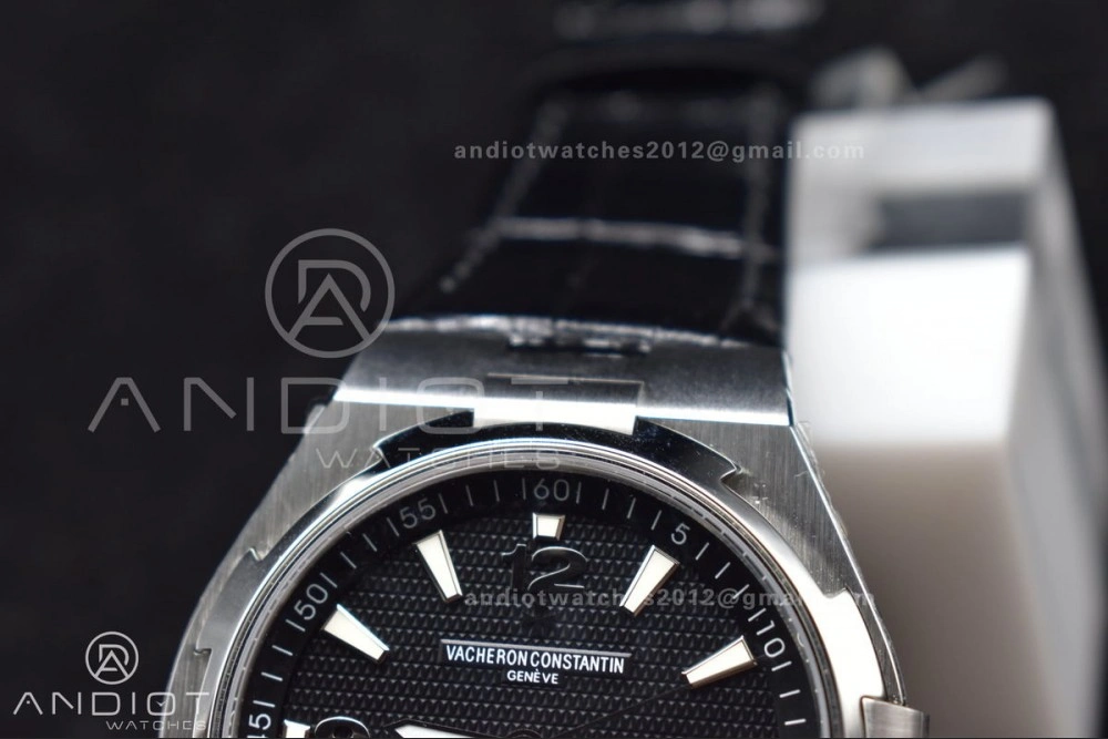 Supportive Overseas SS 8F Maker Black Dial on Black Rubber Strap 1288