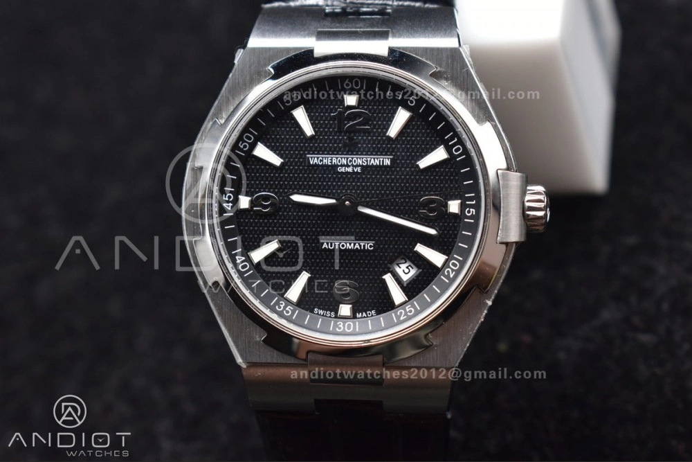 Supportive Overseas SS 8F Maker Black Dial on Black Rubber Strap 1288