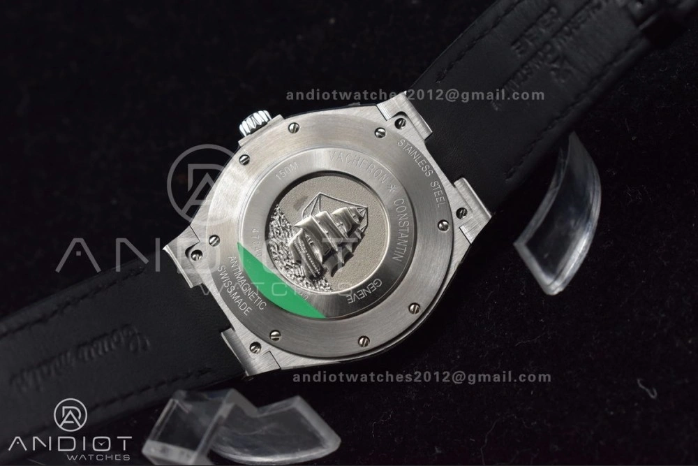 Supportive Overseas SS 8F Maker Black Dial on Black Rubber Strap 1288