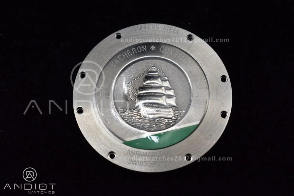 Supportive Overseas SS 8F Maker Black Dial on Black Rubber Strap 1288
