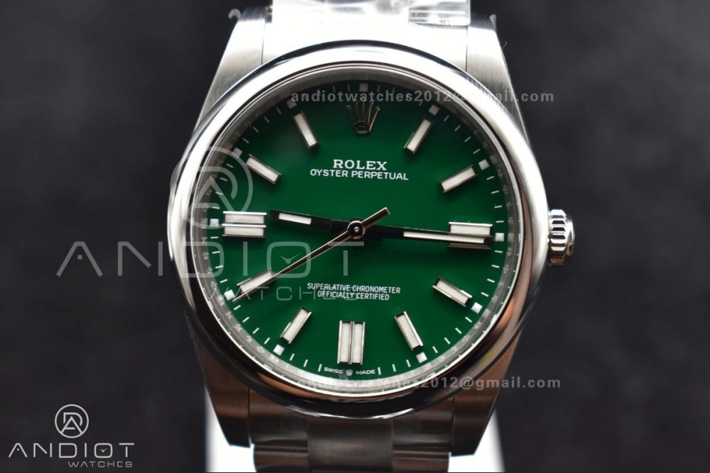 Oyster Perpetual 124300 41mm Clean 1:1 Best Edition 904L Steel Green Dial VR Timeless 934