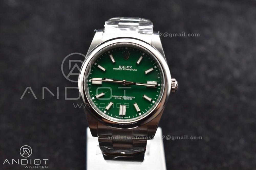 Oyster Perpetual 124300 41mm Clean 1:1 Best Edition 904L Steel Green Dial VR Timeless 934