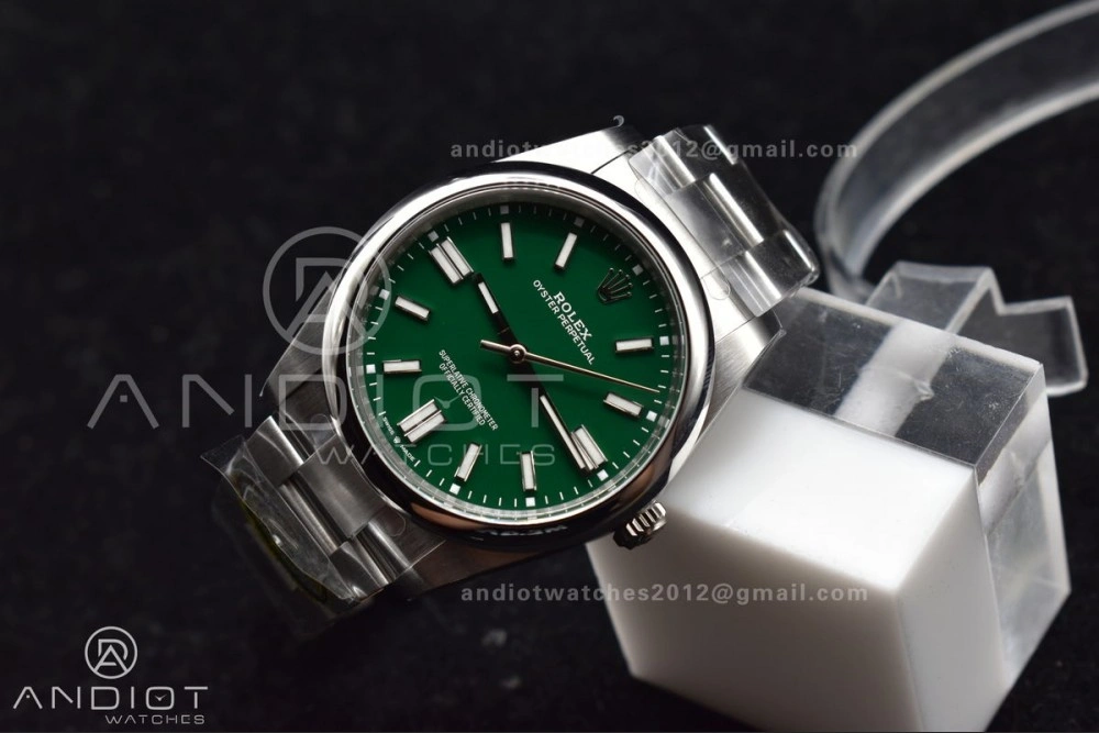 Oyster Perpetual 124300 41mm Clean 1:1 Best Edition 904L Steel Green Dial VR Timeless 934