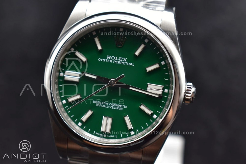 Oyster Perpetual 124300 41mm Clean 1:1 Best Edition 904L Steel Green Dial VR Timeless 934
