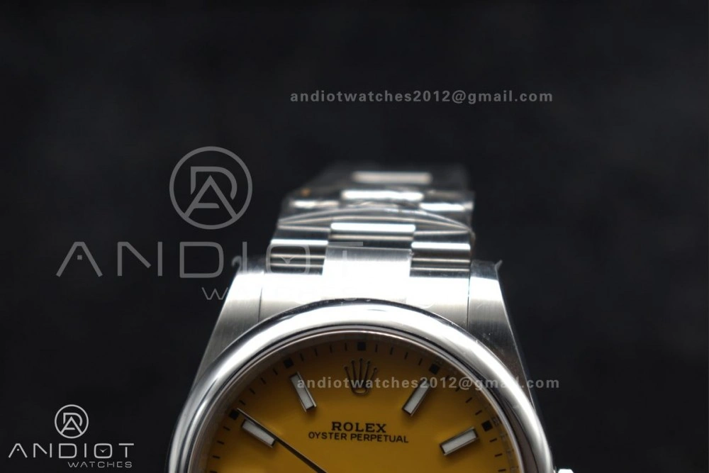 Oyster Perpetual 124300 41mm Clean 1:1 Best Edition 904L Steel Yellow Dial VR OnTrend 937