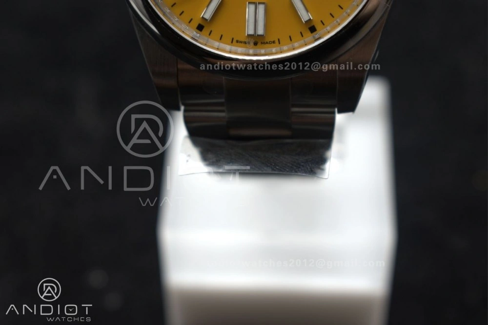 Oyster Perpetual 124300 41mm Clean 1:1 Best Edition 904L Steel Yellow Dial VR OnTrend 937