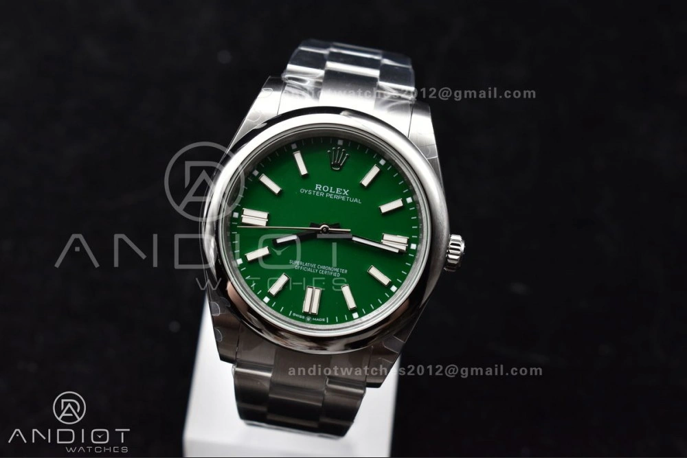 Attractive Oyster Perpetual 124300 41mm DIWF 1:1 Best Edition 904L Steel Green Dial A 942