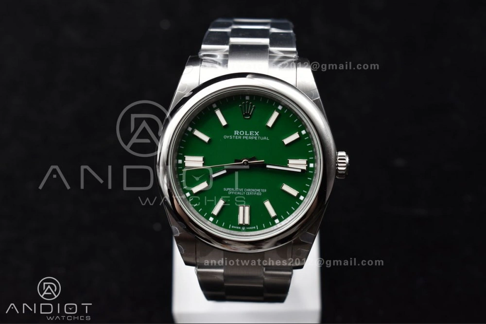 Attractive Oyster Perpetual 124300 41mm DIWF 1:1 Best Edition 904L Steel Green Dial A 942