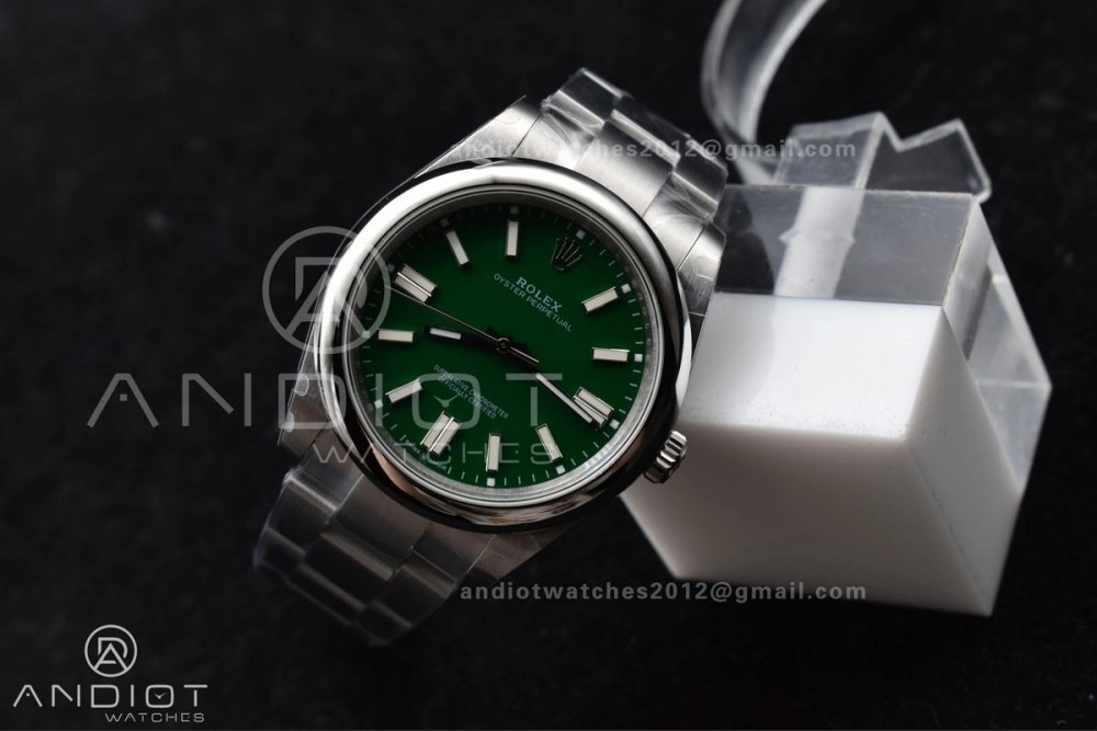 Attractive Oyster Perpetual 124300 41mm DIWF 1:1 Best Edition 904L Steel Green Dial A 942