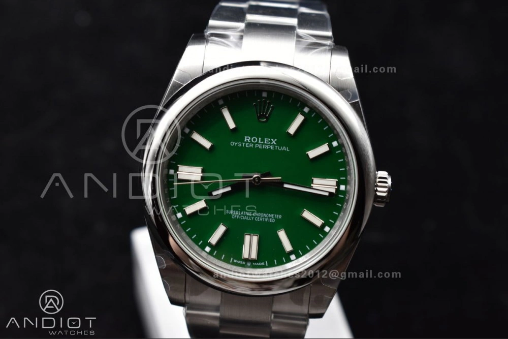 Attractive Oyster Perpetual 124300 41mm DIWF 1:1 Best Edition 904L Steel Green Dial A 942