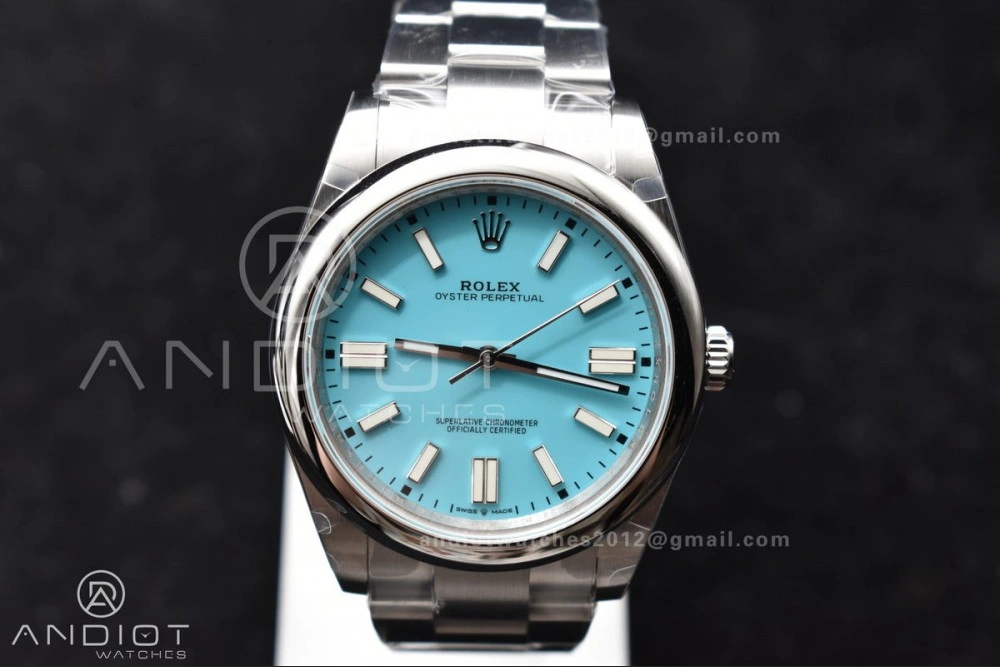 Functional Oyster Perpetual 124300 41mm DIWF 1:1 Best Edition 904L Steel Tiffany Blue Dial A 944