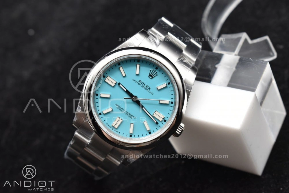 Functional Oyster Perpetual 124300 41mm DIWF 1:1 Best Edition 904L Steel Tiffany Blue Dial A 944